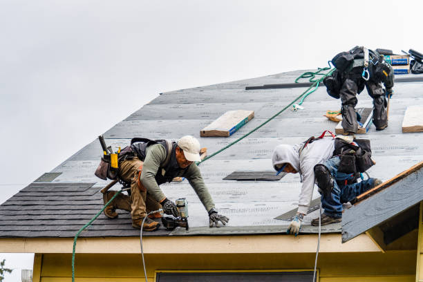 Professional Gutter Installation technician working in Belle Haven, VA
